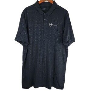 Nike Golf Polo Mens 2XL Black Wynn Resort Casino Logo Dri-Fit Performance